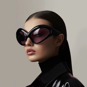 JW PEI WOMANS BLACK CAT SUNGLASSES